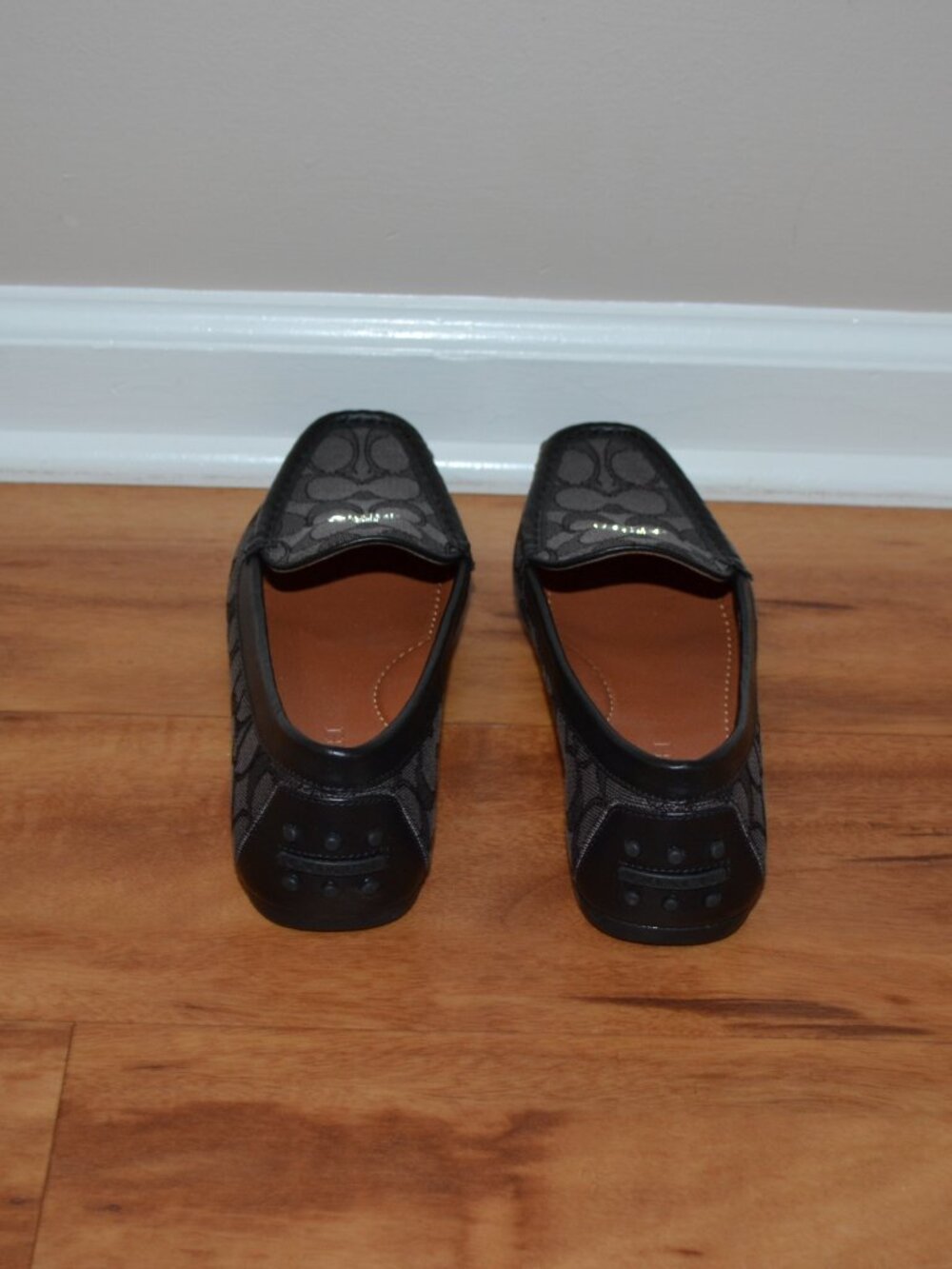 Coach black/gray Monogram Women’s size 7 Gable Signature Comfort Loafers - Picture 4 of 10